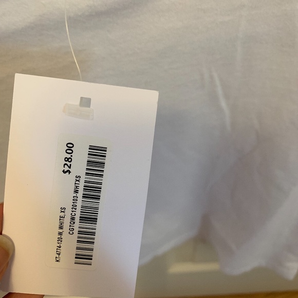 Oak and Fort Cropped White Tee - Picture 2 of 3